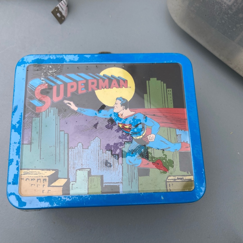 Hallmark Blue Superman Metal Lunchbox